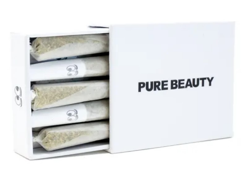 PURE BEAUTY CBD BLEND WHITE BOX 3.5G 10 PREROLL PACK