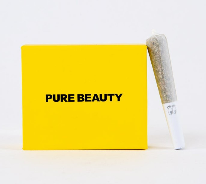 PURE BEAUTY SATIVA BLEND YELLOW BOX 3.5G 10 PREROLL PACK