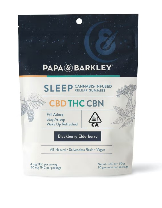 PAPA & BARKELY BLACKBERRY ELDERBERRY CBN RELEAF SLEEP GUMMIES