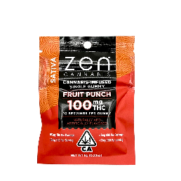 ZEN FRUIT PUNCH SATIVA100MG SINGLE
