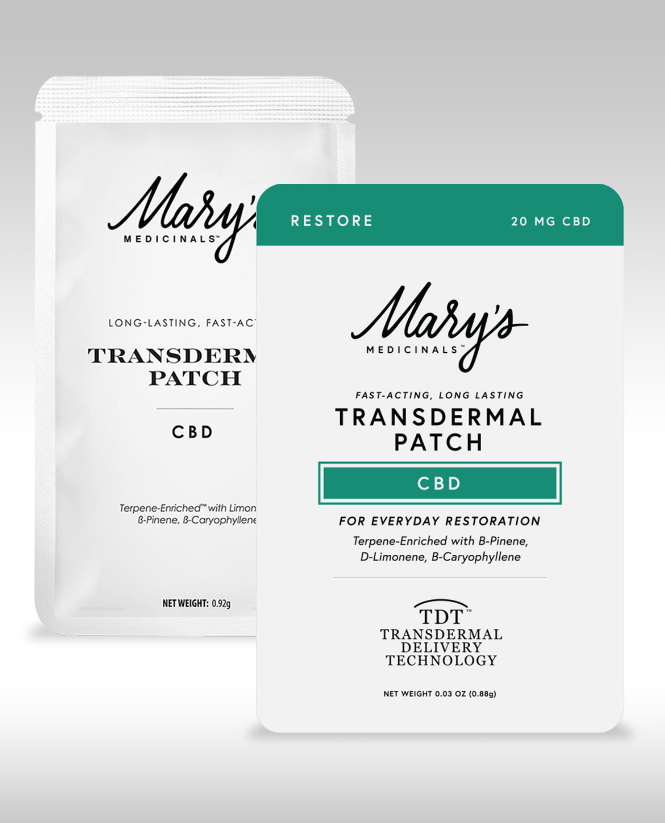 Mary'S Medicinal CBD "Restore" Transdermal Patch