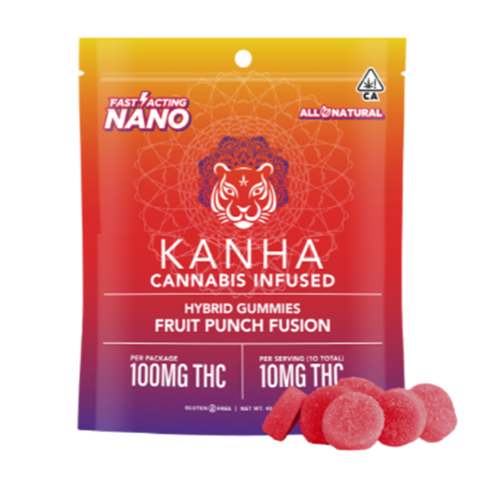 KANHA NANO FRUIT PUNCH FUSION HYBRID NANO GUMMIES