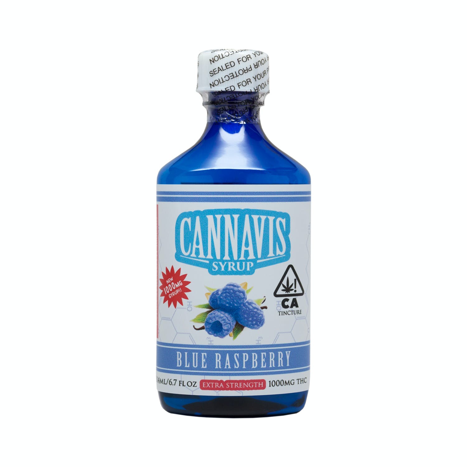 CANNAVIS BLUE RASPBERRY EXTRA STRENGTH SYRUP 2 X 500MG