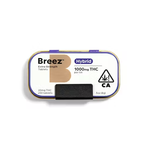 Breez Hybrid 1000 Mg Extra Strength Tablets