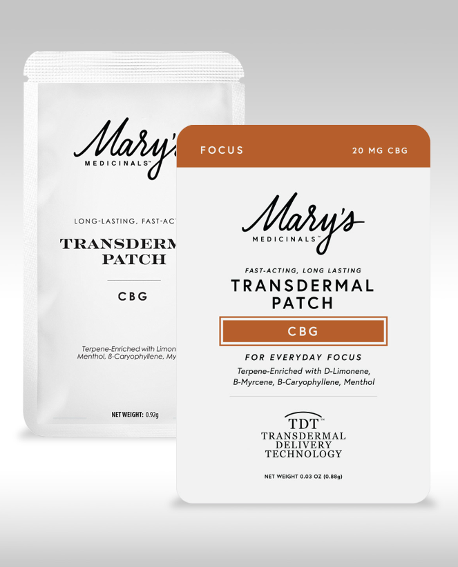 MARY'S MEDICINAL CBG "FOCUS" TRANDERMAL PATCH